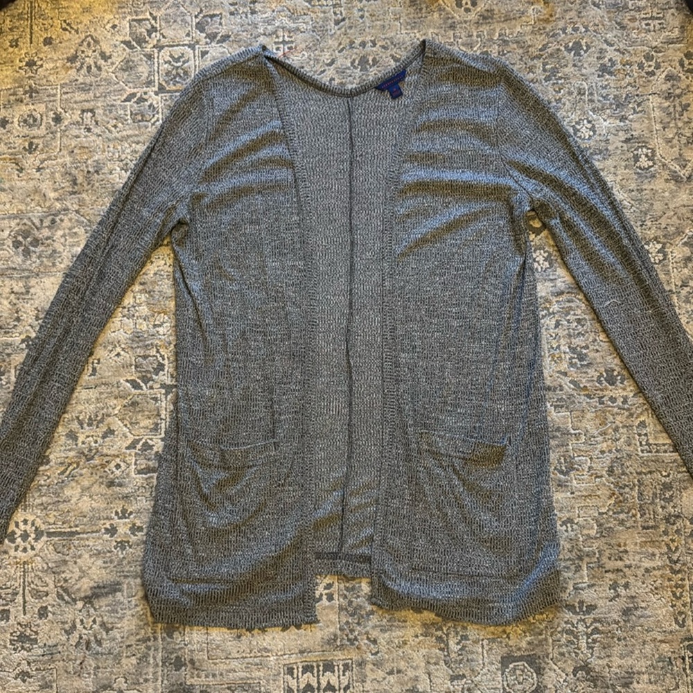 Gray cardigan